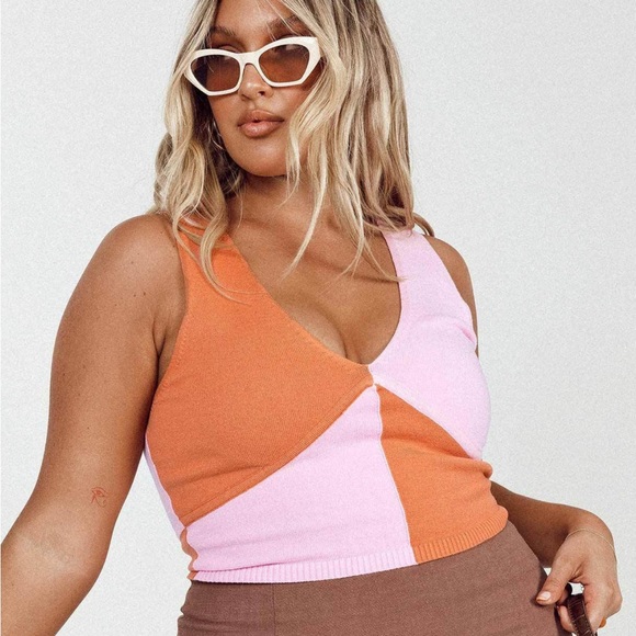 Color block crop tank - Picture 3 of 4